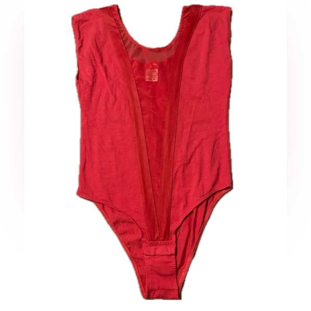 Pink mesh Bodysuit